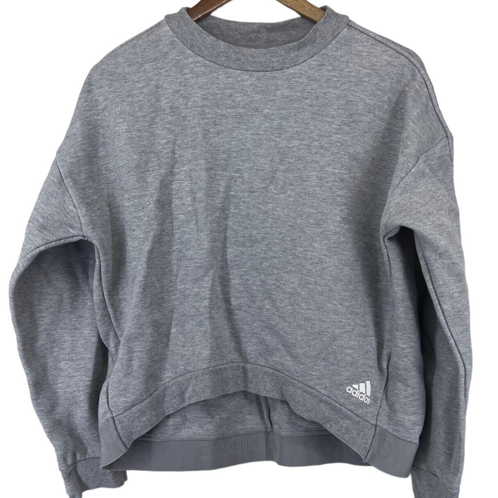 Women’s Adidas Versatility Oversized Sweatshirt Gray Small